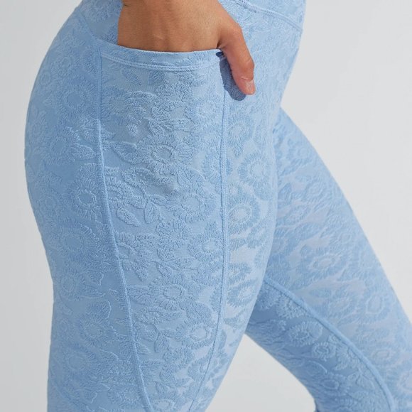 Buffbunny Collection - Flower Power Legging in Tuxedo Blue - M - Picture 5 of 10